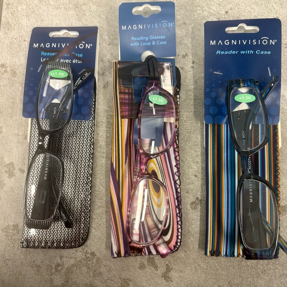Magid Visionary Glasses Trio with Cases